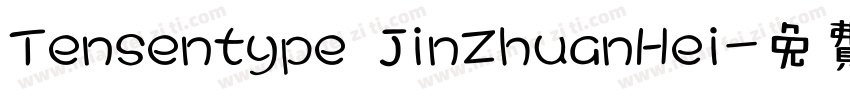 Tensentype JinZhuanHei字体转换